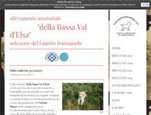 Tablet Screenshot of lagottodellavaldelsa.com